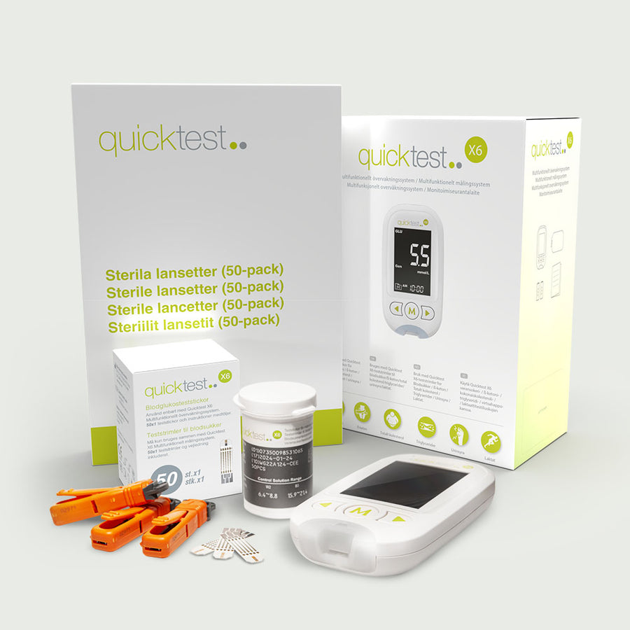 Blodsockermätare inkl. 50st teststickor