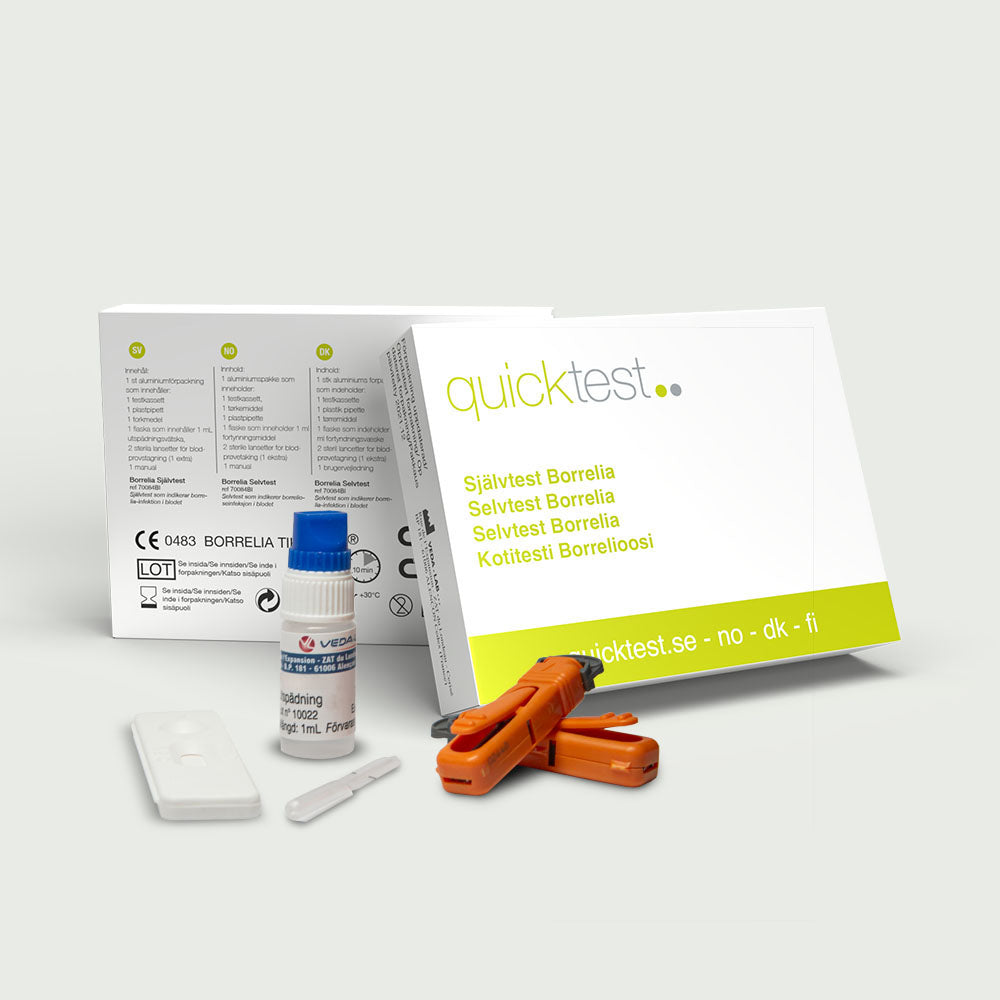 Borrelia-test online med hjälp av blodprov | Quicktest
