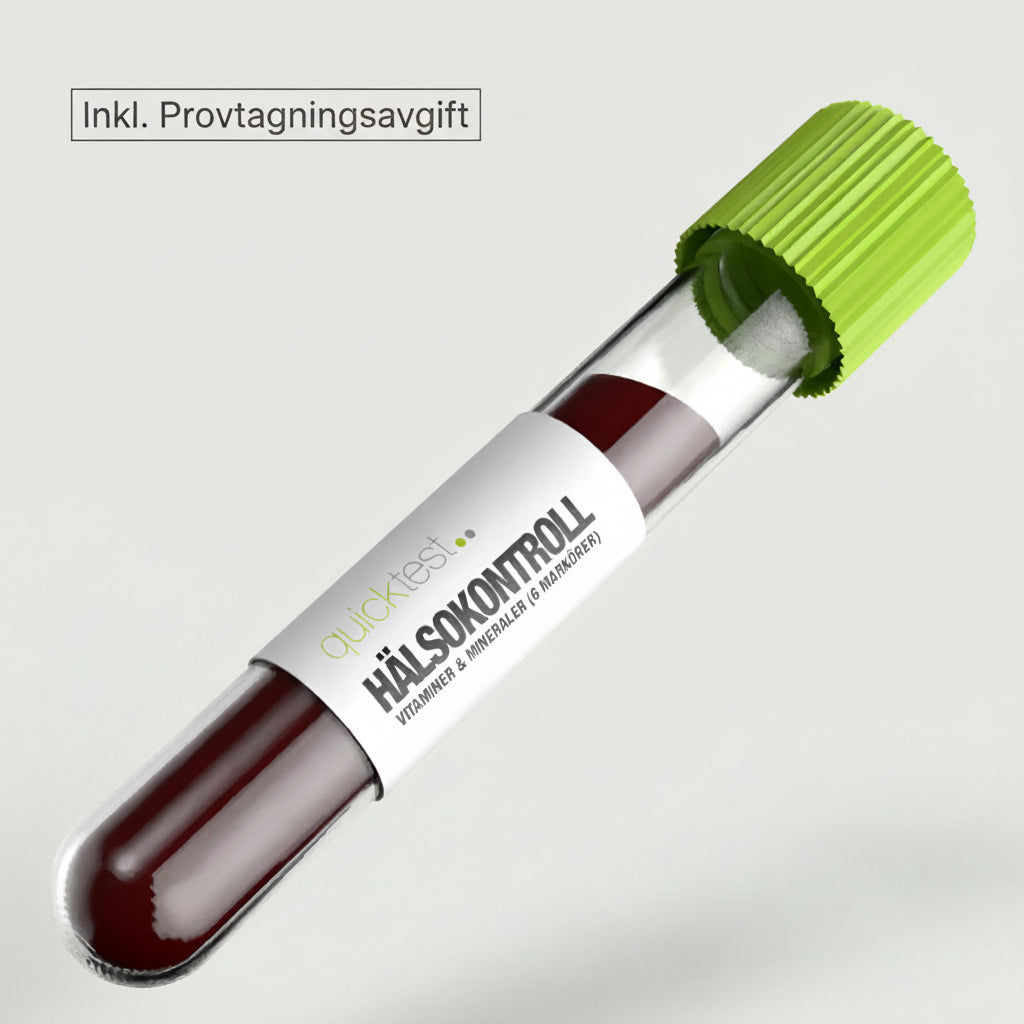 Hälsokontroll Vitaminer & Mineraler - 6 markörer