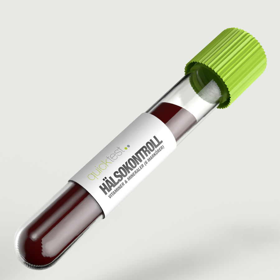 Hälsokontroll Vitaminer & Mineraler - 6 markörer