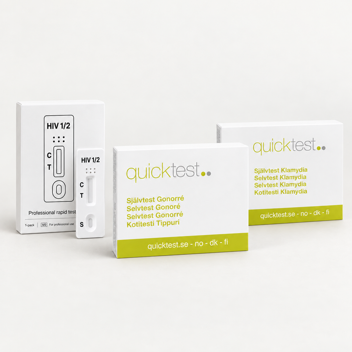 3-i-1 STI-paket – klamydia, gonorré och HIV