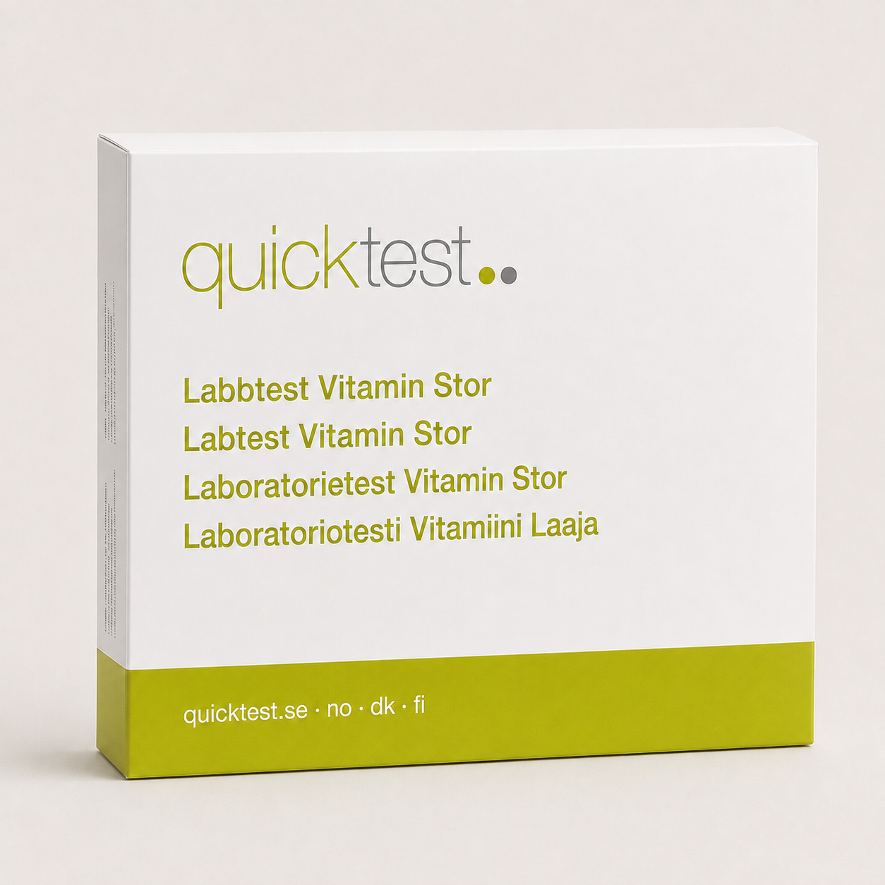 Vitamin Stor – Quicktest labbtest, förpackning